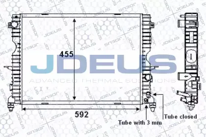 Радиатор, охлаждение двигателя JDEUS купить