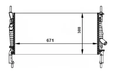 Радиатор, охлаждение двигателя JDEUS купить