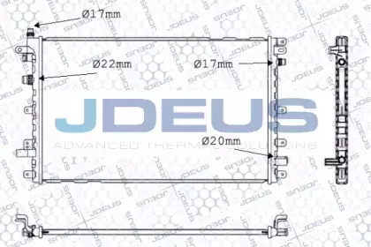 Радиатор, охлаждение двигателя JDEUS купить