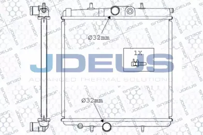 Радиатор, охлаждение двигателя JDEUS купить
