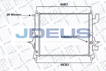 Радиатор, охлаждение двигателя JDEUS купить