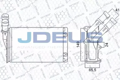 Теплообменник, отопление салона JDEUS купить