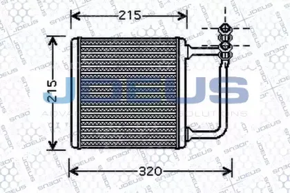Теплообменник, отопление салона JDEUS купить