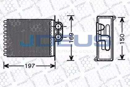 Теплообменник, отопление салона JDEUS купить