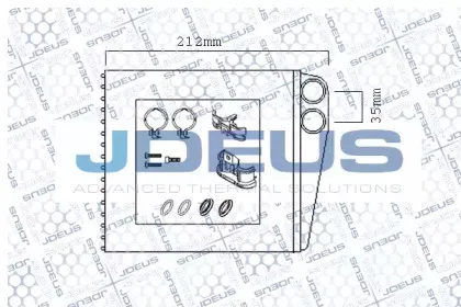 Теплообменник, отопление салона JDEUS купить