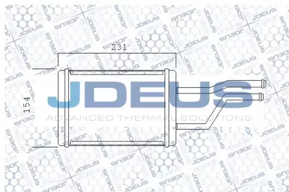 Теплообменник, отопление салона JDEUS купить
