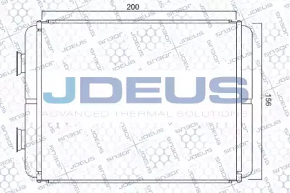Теплообменник, отопление салона JDEUS купить