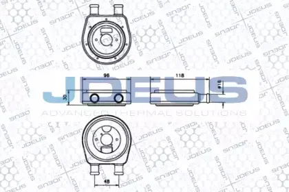 масляный радиатор, двигательное масло JDEUS купить