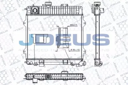 Радиатор, охлаждение двигателя JDEUS купить