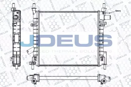 Радиатор, охлаждение двигателя JDEUS купить