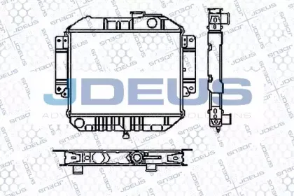 Радиатор, охлаждение двигателя JDEUS купить