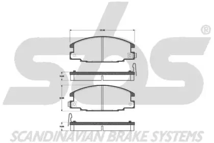 Комплект тормозных колодок, дисковый тормоз sbs купить