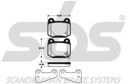 Комплект тормозных колодок, дисковый тормоз sbs купить