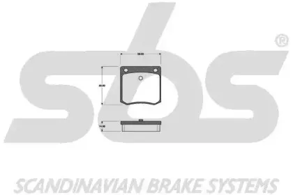 Комплект тормозных колодок, дисковый тормоз sbs купить