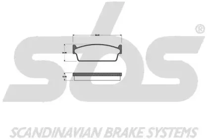 Комплект тормозных колодок, дисковый тормоз sbs купить