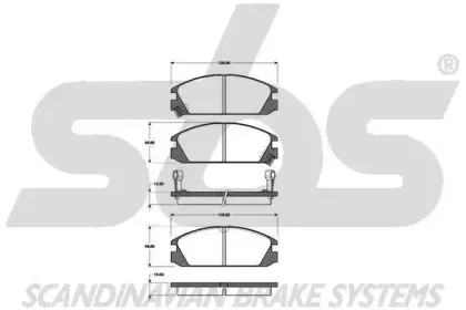Комплект тормозных колодок, дисковый тормоз sbs купить