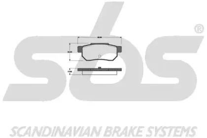 Комплект тормозных колодок, дисковый тормоз sbs купить