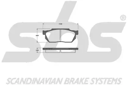 Комплект тормозных колодок, дисковый тормоз sbs купить