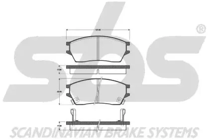Комплект тормозных колодок, дисковый тормоз sbs купить
