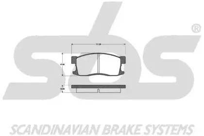 Комплект тормозных колодок, дисковый тормоз sbs купить