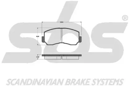 Комплект тормозных колодок, дисковый тормоз sbs купить