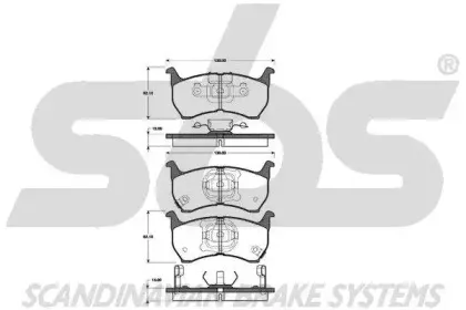 Комплект тормозных колодок, дисковый тормоз sbs купить