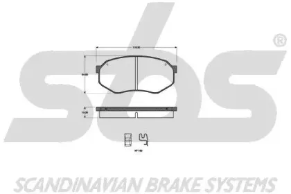 Комплект тормозных колодок, дисковый тормоз sbs купить