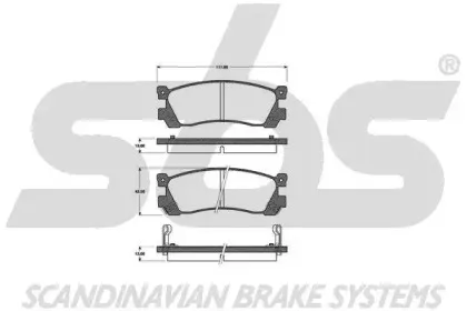 Комплект тормозных колодок, дисковый тормоз sbs купить