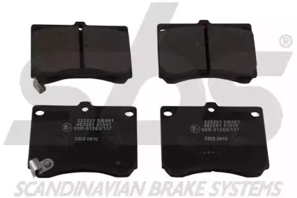 Комплект тормозных колодок, дисковый тормоз sbs купить