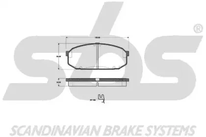 Комплект тормозных колодок, дисковый тормоз sbs купить