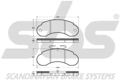 Комплект тормозных колодок, дисковый тормоз sbs купить