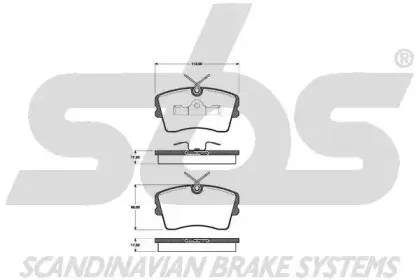 Комплект тормозных колодок, дисковый тормоз sbs купить