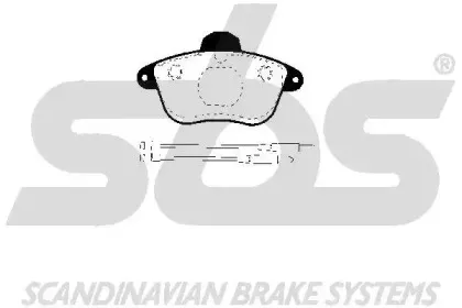 Комплект тормозных колодок, дисковый тормоз sbs купить