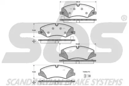 Комплект тормозных колодок, дисковый тормоз sbs купить