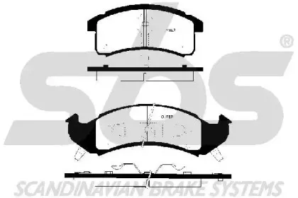Комплект тормозных колодок, дисковый тормоз sbs купить