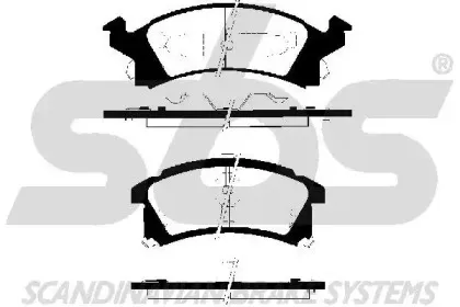 Комплект тормозных колодок, дисковый тормоз sbs купить