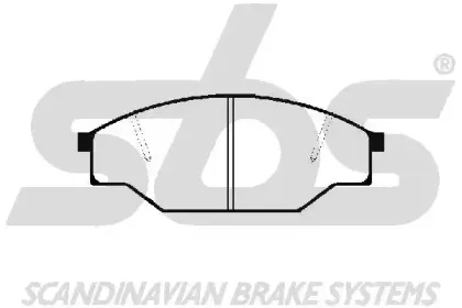 Комплект тормозных колодок, дисковый тормоз sbs купить