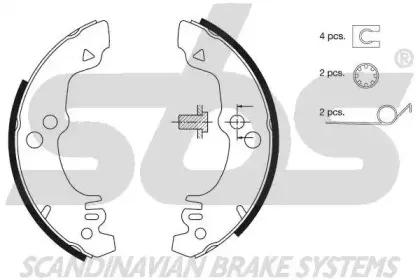 Комплект тормозных колодок sbs купить