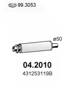 Предглушитель выхлопных газов ASSO купить