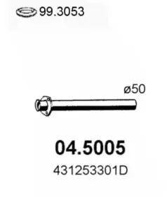 Труба выхлопного газа ASSO купить