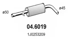Средний глушитель выхлопных газов ASSO купить