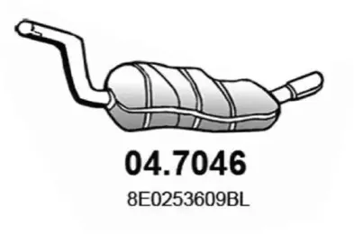 Глушитель выхлопных газов конечный ASSO купить