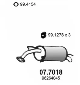 Глушитель выхлопных газов конечный ASSO купить