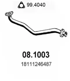 Труба выхлопного газа ASSO купить