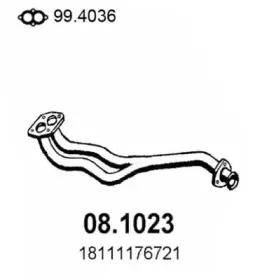 Труба выхлопного газа ASSO купить