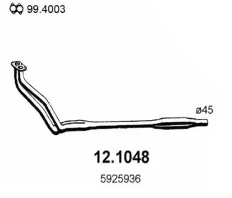 Труба выхлопного газа ASSO купить