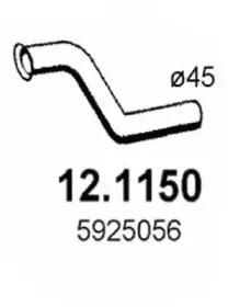 Труба выхлопного газа ASSO купить
