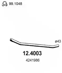 Труба выхлопного газа ASSO купить
