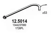 Труба выхлопного газа ASSO купить