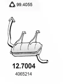 Глушитель выхлопных газов конечный ASSO купить